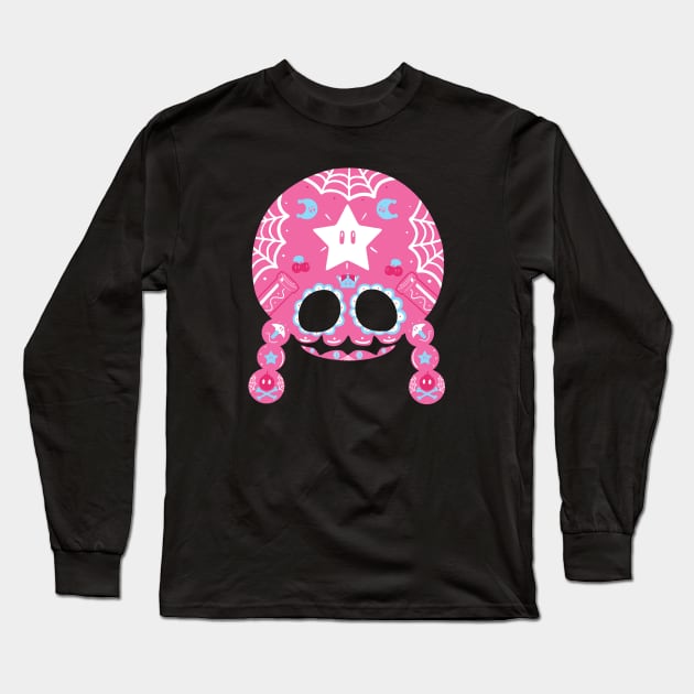 Dia De Muertos Toadette Long Sleeve T-Shirt by Creative Wiz